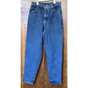Vtg 90s New York Co Hi Rise Mom Jeans 10 Med Wash Cotton 29" Waist Tapered Legs